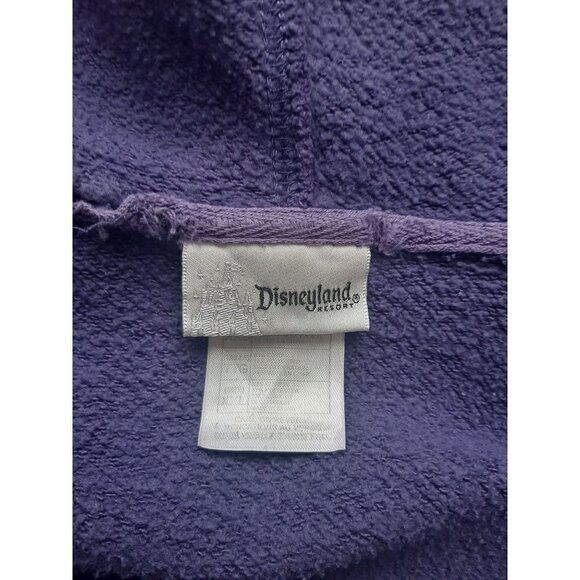 Disneyland Resort Purple Full Zipper Lightweight Jacket Size L Distressed Casual - Picture 9 of 11